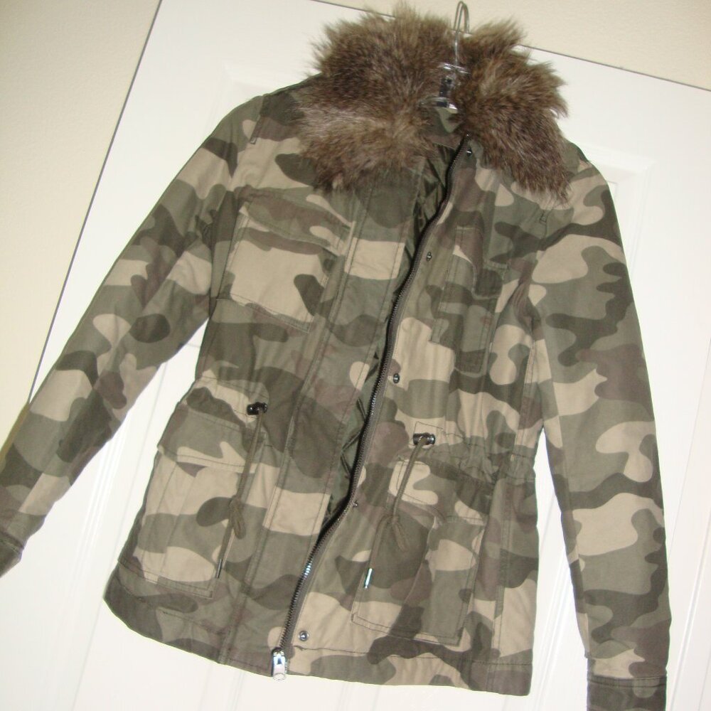 H&M Women's Green Camo Jacket NWOT